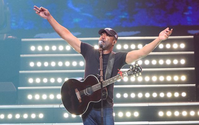 Darius Rucker performs at a charity event fundraiser for St. Jude.
