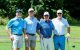 Golfers line up on the green at the 2024 Fairways for Hope charity golf event in Pennsylvania. 