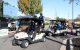 Golfers line up in carts at the St. Jude Houston Golf Classic. 