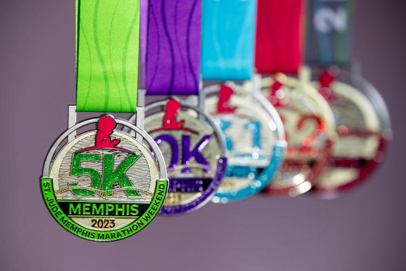 2023 St. Jude Memphis Marathon Weekend Medals St. Jude Memphis