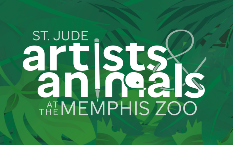 Artists and animals at the Memphis Zoo St. Jude Inspire St. Jude